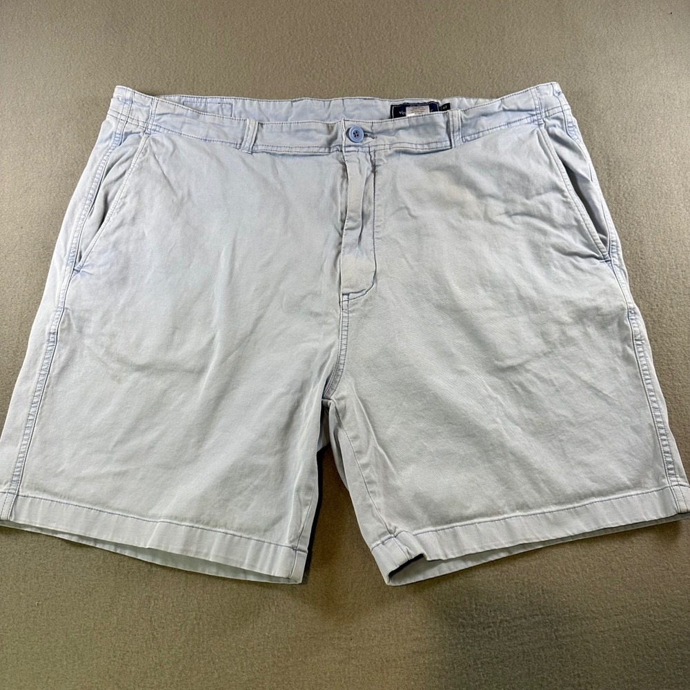 Vineyard Vines Mens 42 Breaker Shorts Light Blue Chino Stretch 1H000019